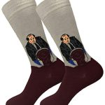 Balanced Co. Kevin's Famous Chili Funny Novelty Unisex Socks - Kevin Malone & Michael Scott Designs, Gift for Him - Red/Gray