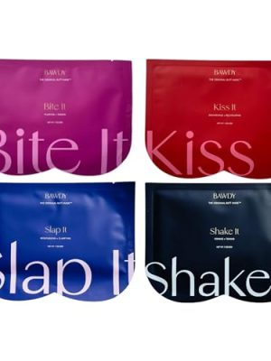 BAWDY Sheet Mask Kit for Your Butt 4-Pack Sheet Mask Skincare Kit to Help Firm, Tone, Moisturize and Rejuvenate Butt Skin - Skincare Gift Set for Her Beauty