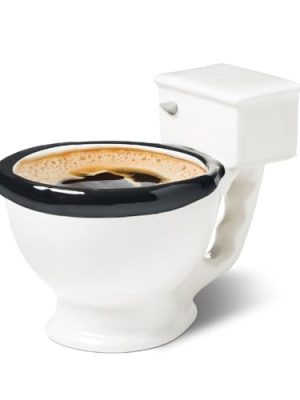 BigMouth Inc Toilet Seat Funny Coffee Mug - Novelty Gag Gift - White Elephant Gifts and Funny Coffee Cups Adult Humor for Women and Men, 12oz
