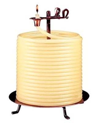 Candle by the Hour 20561B 144-Hour Candle, Eco-friendly Natural Beeswax with Cotton Wick,Yellow