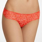 Cosabella Women's Glow In The Dark Lace Low Rise Thong Panty, Barbados, Small/Medium