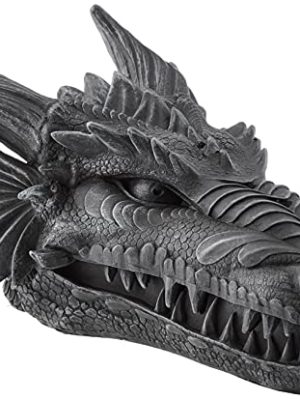 Design Toscano Stryker the Smoking Dragon Sculptural Incense Box