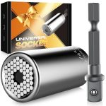 Fathers Day Dad Gifts from Wife Daughter Son,Super Universal Socket Tools Gifts for Husband Grandpa Boyfriend,Stocking Stuffers for Men,Socket Set with Power Drill Adapter Cool Gadgets for Him