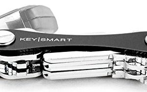 KeySmart Classic - Compact Key Holder and Keychain Organizer (up to 14 Keys) (Black)