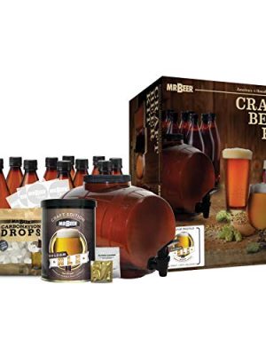 Mr. Beer - Craft Beer Making Kit (2 Gallon) Complete DIY Home Brew Set | Beer Making Kit for Beginners Everything Included | Reusable 25 oz Bottles | 2 Gallon Keg | Golden Ale
