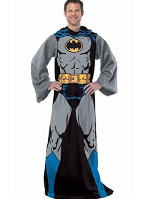 Northwest Comfy Throw Blanket with Sleeves, Adult-48 x 71 Inches, Batman