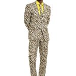 OppoSuits Men's The Jag Party Costume Suit, Brown, 44