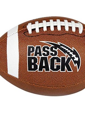 Passback Official Composite Football, Ages 14+, High School Training Football, (Ships Deflated)