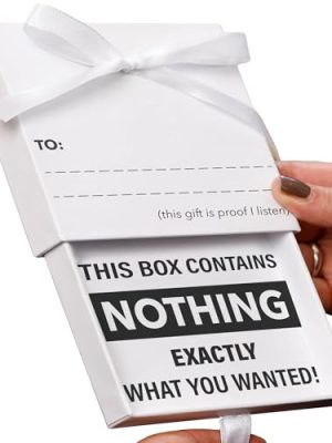 Prank Gift Useless Box: Popular Gifts For Women. Men, and Kids - Useless Box Prank Items & Best Gifts for Women, The Nothing Box Funny Novelty Gifts Make Hilarious White Elephant Gift