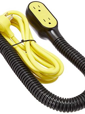Quirky Prop Power Pro Wrap Around 9-Foot Extension Cord, Black, 3 Plugs (PPPRO-YW01)