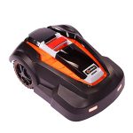 Robot Lawn Mower, Updated 2024 Programming, Self Installation Kit Included, Mows Up to 1/4 Acre, 50% Slope, Low Noise (65dBA) and Rain Sensor