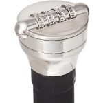 Stainless Steel and Black Combo Liquor/Wine Bottle Lock/Sealer