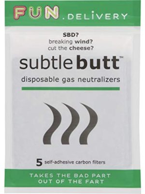 Subtle Butt: disposable gas neutralizers (5 saving graces)