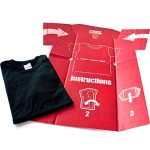 Suck UK T-Shirt Folder-Cardboard Aid for Folding, Packing and Organizing Clothing, Red/White