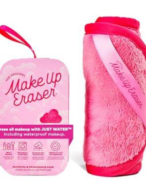 The Original Makeup Eraser, Erase All Makeup With Just Water, Including Waterproof Mascara, Eyeliner, Foundation, Lipstick and More, Original Pink