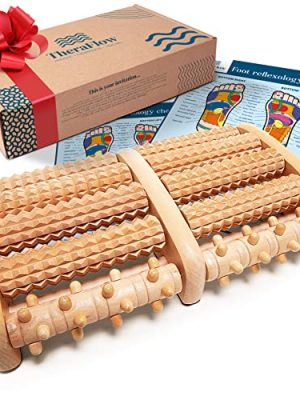 Theraflow Foot Roller for Plantar Fasciitis Relief | Feet Massage Gift for Women and Men | Foot Massager for Neuropathy, Reflexology and Deep Tissue Muscle Massage | Relaxing Gifts for Mom and Dad
