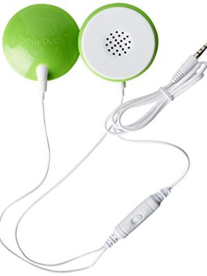 Wavhello BellyBuds Baby Bump Headphones - Prenatal Belly Speakers for Women During Pregnancy, Safely Play Music, Sounds, and Voices to Your Baby in The Womb - Green