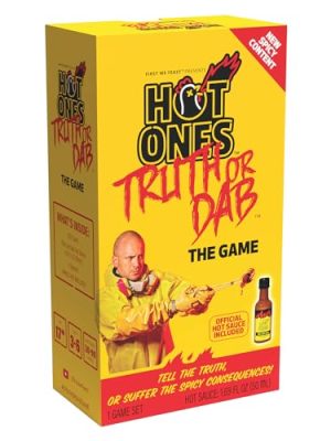 Wilder Games Hot Ones Truth or Dab The Game - Hot Sauce Included (Ages 17+)