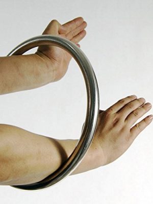 Wing Chun Stainless Ring Yewen Sau Sticky Hand Strength Training Tsun Siu Lum Kung Fu Self Defense Gun
