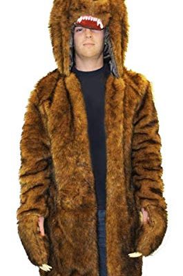 Workaholics Adult Unisex TV Show Official Bear Halloween Cosplay Costume Coat