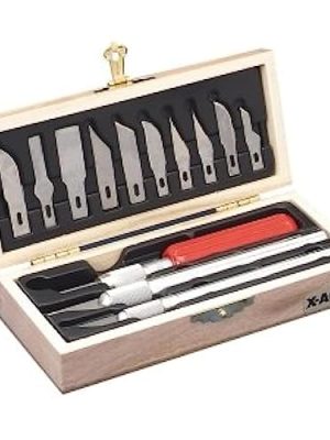 X-ACTO Products - X-ACTO - Knife Set, 3 Knives, 10 Blades, Carrying Case - Sold As 1 Each - Three styles with assorted blades that fit all three knives. - Convenient carrying case. -